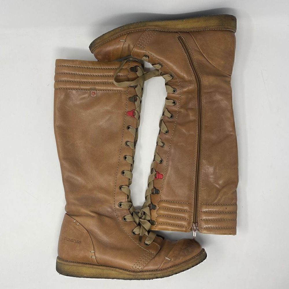 Anthropologie Cubanas Lace Up Riding Boots